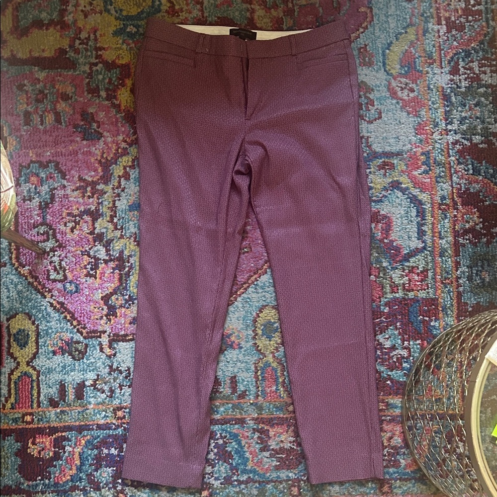 Ankle Length Women's Purple Pant